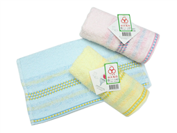 菱格緞色織毛巾(28兩)